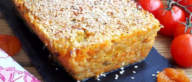 Рыбный террин с курагой и кунжутом