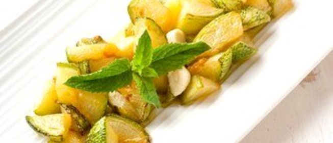 Цукини на гриле с мятой