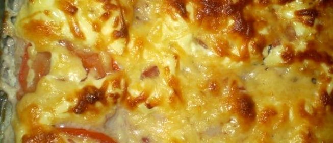 Картофельная запеканка с майонезом