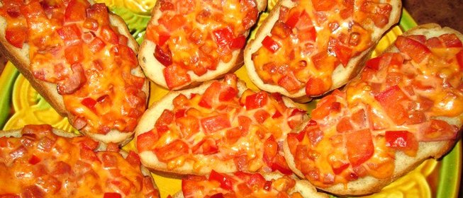 Пицца на хлебе