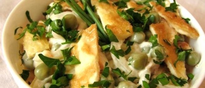 Салат в омлете