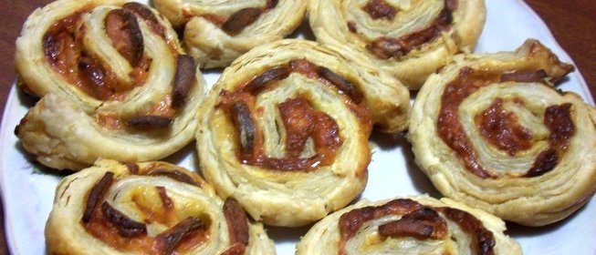 Пицца в виде рулета