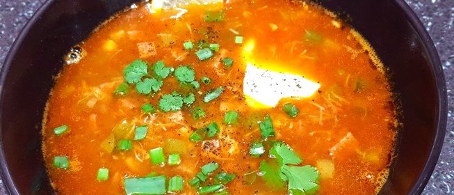 Солянка из копченых окорочков