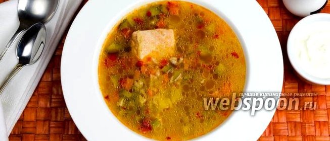 Рассольник с сёмгой