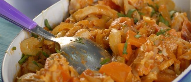 Французская запеканка из говяжьего рубца