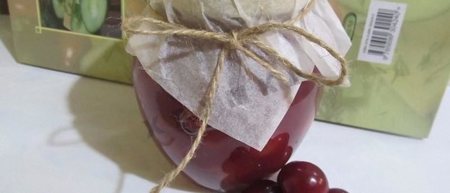 Вишневое варенье с желатином из вишни