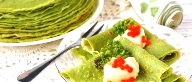 Шпинатные блины