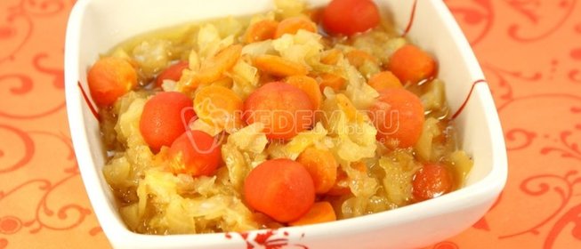 Капуста тушенная с черри