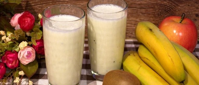 Коктейль из киви и банана