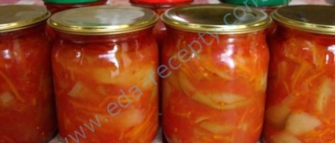 Вкусное и простое лечо с томатным соком