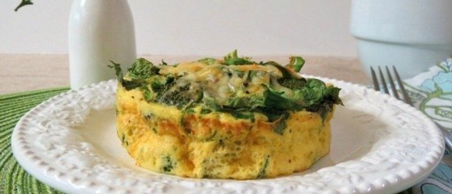 Омлет с сыром и брокколи