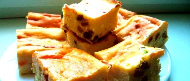 Запеканка с сухофруктами без сахара