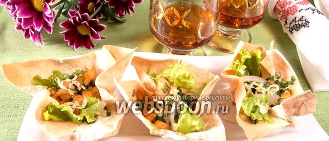 Закуска из куриного филе в апельсиновом соусе