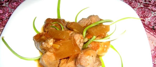 Свинина с ананасами