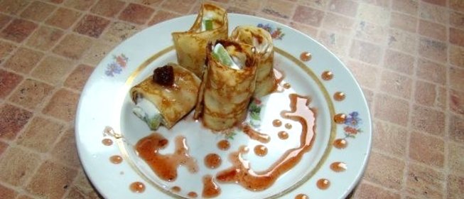 Блинчики с киви