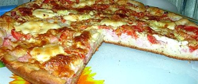 Пицца на кефире