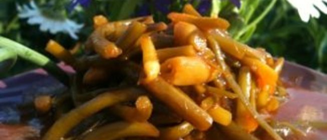 Закуска из чесночных стрелок (дудок)