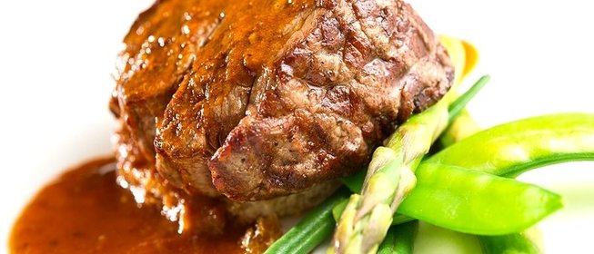 Спаржа с мясом