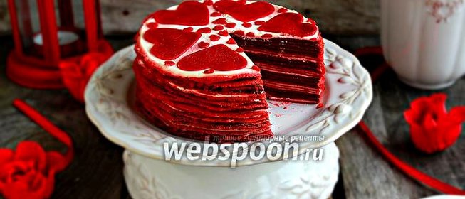 Блинный торт «Red Velvet»