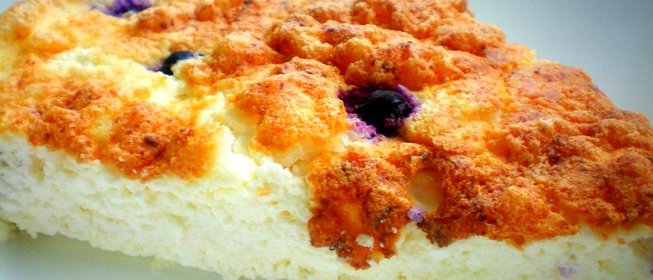 Запеканка с черникой