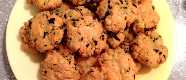 Печенье с сыром и базиликом