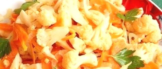 Цветная капуста в апельсиновом соусе