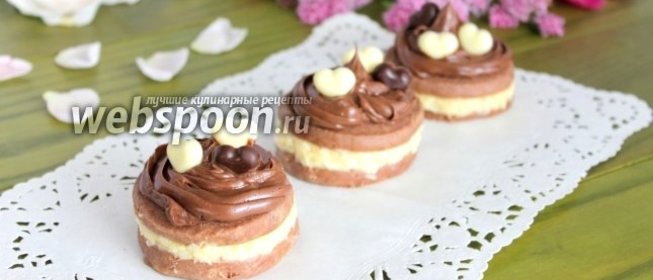 Шоколадное печенье с кремом