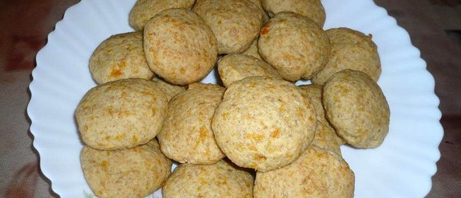 Постное тыквенное печенье