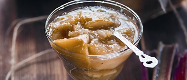 Ревенево-яблочное варенье с мятой