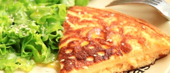 Омлет с сыром на пару