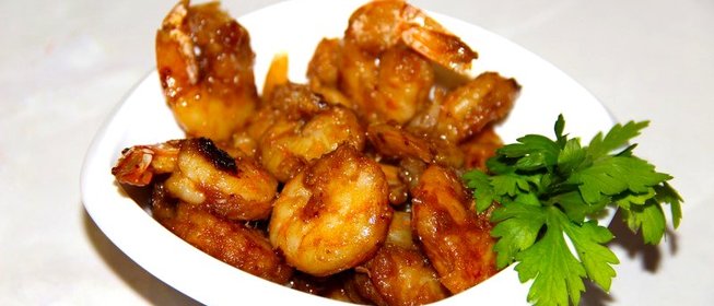 Креветки в соевом соусе