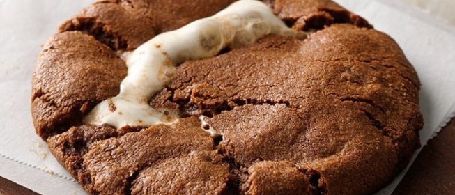 Шоколадное печенье с маршмэллоу