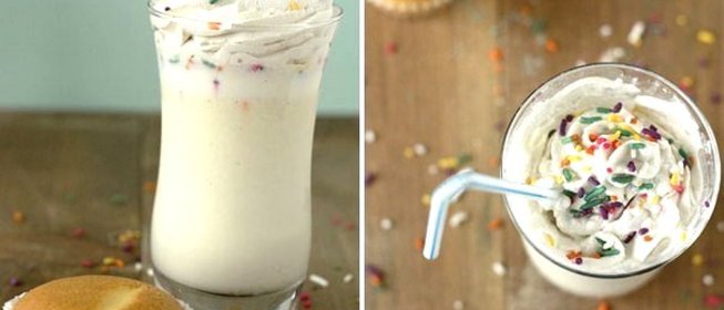 Молочный коктейль со вкусом капкейка