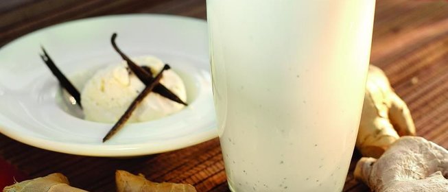 Мятно-имбирный коктейль с мороженым