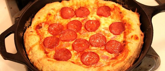 Пицца в домашних условиях на сковороде