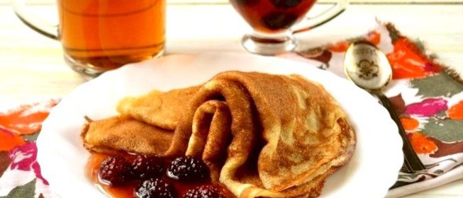 Творожные блины без муки