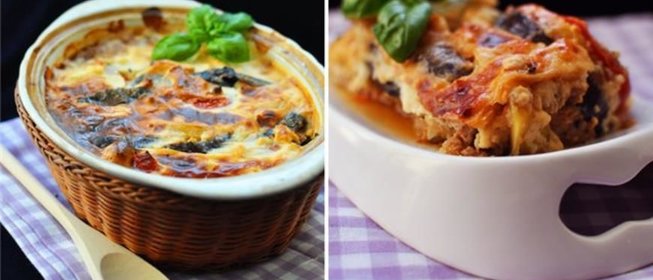 Вертикальная баклажанная запеканка (по типу мусаки)