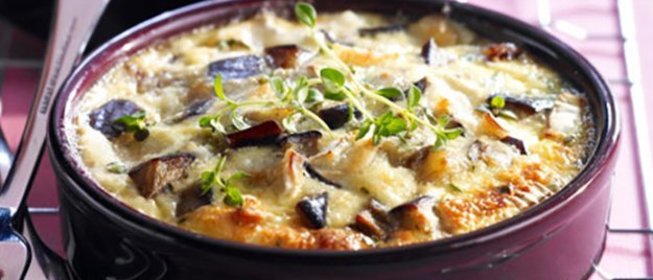 Запеканка с баклажанами