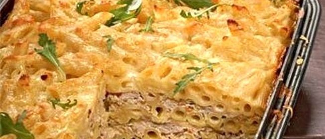 Макаронная запеканка с фаршем