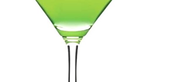 Имбирный мартини с зеленым яблоком