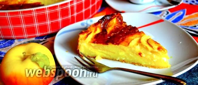 Творожная запеканка с яблоками