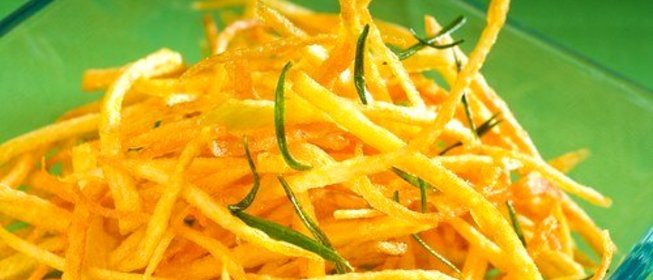 Жареная морковь с имбирем и чили по‑китайски