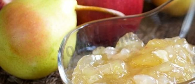 Варенье из груш и яблок на зиму