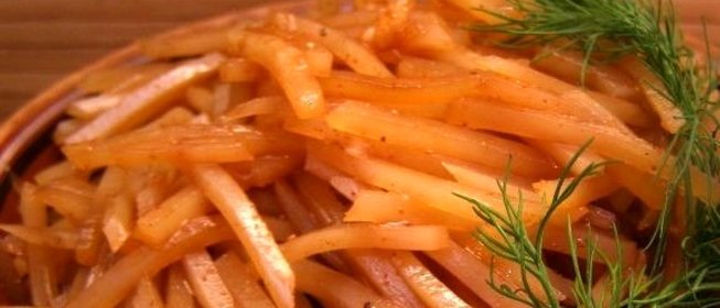 Картошка по-корейски