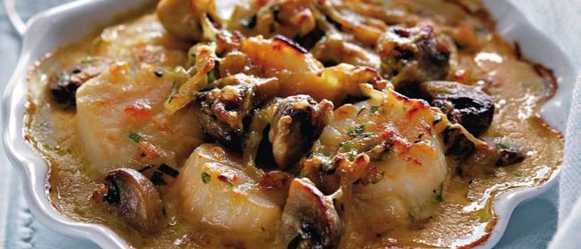 Запеченные морские гребешки