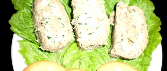 Паштет из печени с начинкой