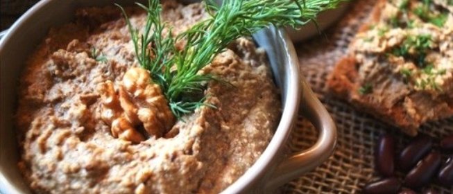 Паштет из фасоли с грибами