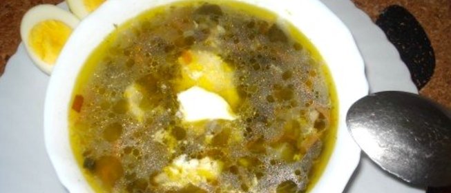 Щи из морской капусты