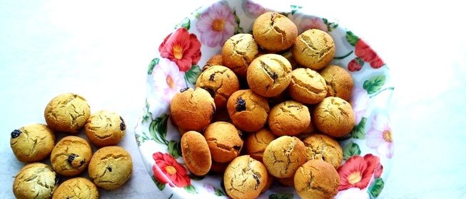 Банановое печенье с изюмом