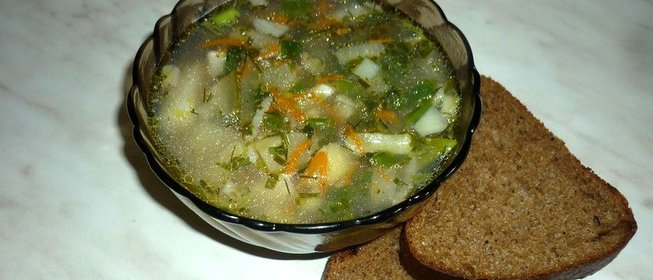 Рассольник с гречкой